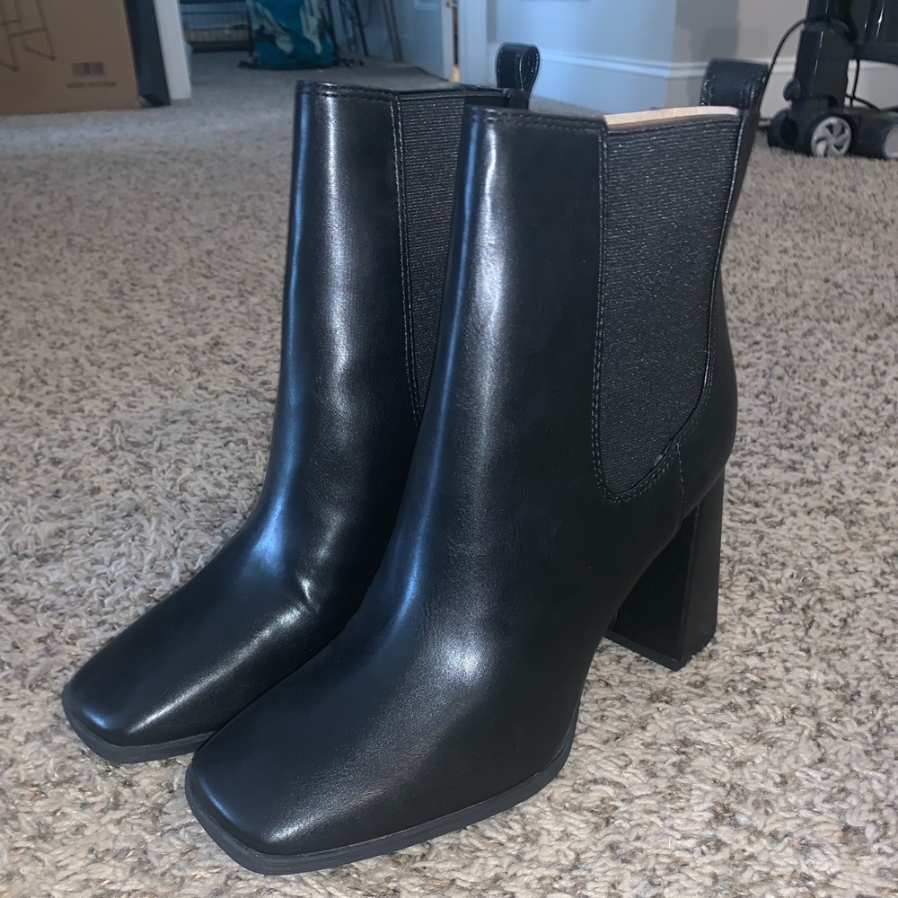 Sam Edelman Circus + Ivy black leather booties